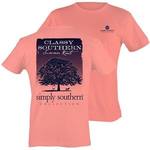 Light Orange Simply Southern Shirt